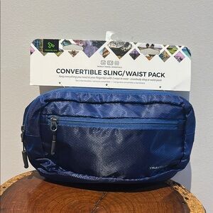 Travelon Blue Belt Bag with Adjustable Straps and Durable Design Hike Travel NEW